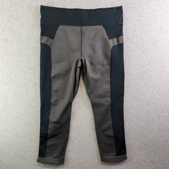Under Armour Leggings Womens L Gray UA Vanish Seamless Compression Cropped New - Picture 1 of 16